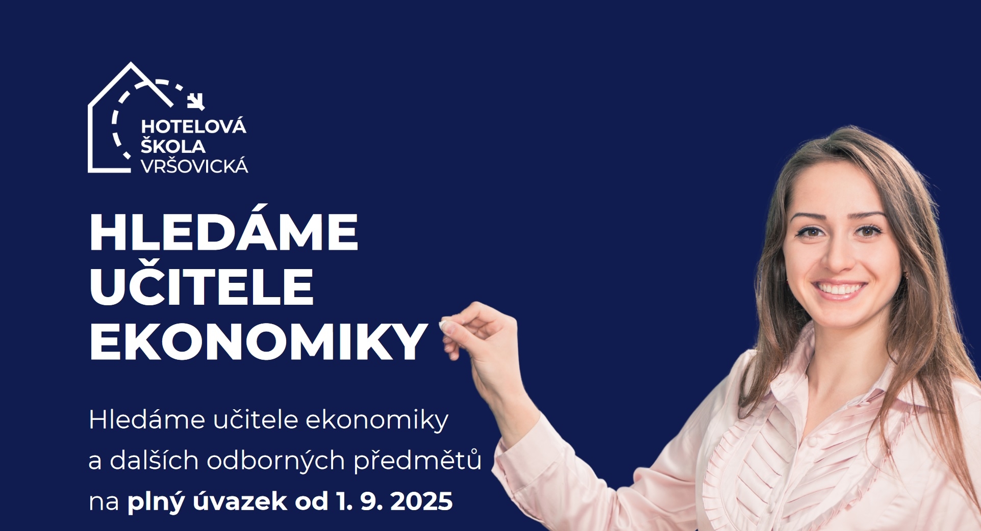 Hotelová škola Vršovická  v Praze přijme učitele/učitelku ekonomiky